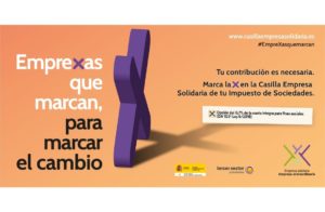 Cartel campaña X solidaria empresas 2021