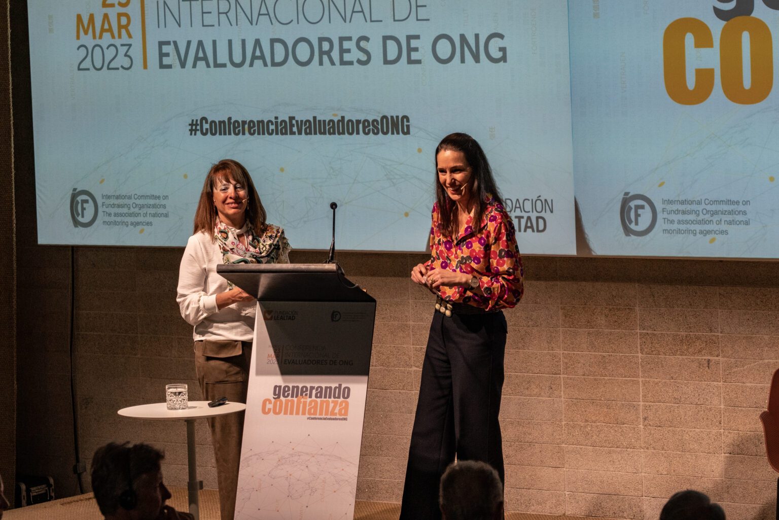 María Eugenia Larrégola, directora de RRIIC, y Ana Benavides, directora general de Fundación Lealtad y presidenta de ICFO, son las encargadas de conducir la Conferencia